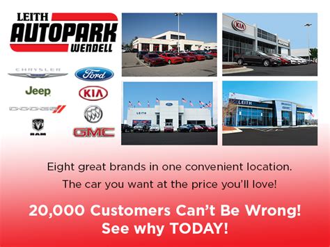Hours for Leith Auto Park Kia, 5330 Rolesville Rd, Wendell, NC 27591. . Leith autopark wendell